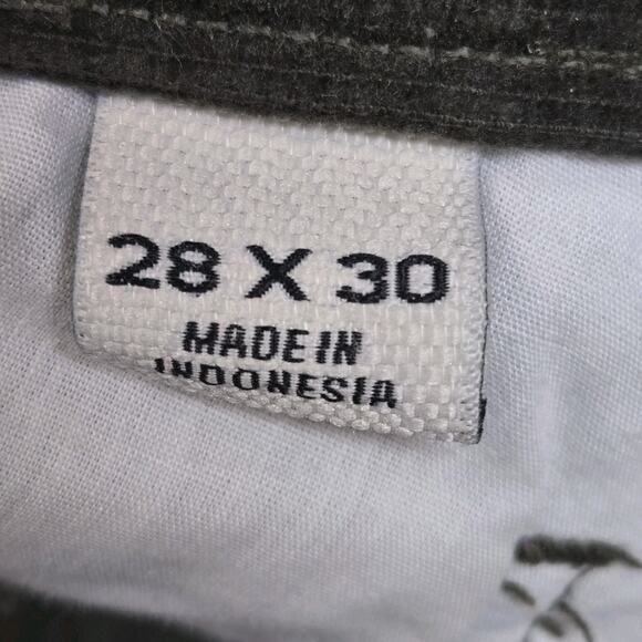 Flint And Tinder Corduroy Pants Mens 28 Oilve Green Slim Fit Huckberry Ankle - Picture 7 of 11